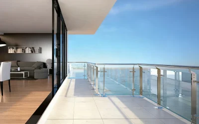 أمريكا سام درابزين زجاجي