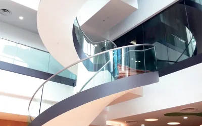 Escalier en colimaçon de l'Université technologique de Nanyang à Singapour