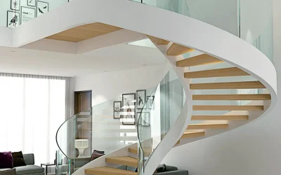 Escalier en colimaçon à double plaque d'acier Angleterre