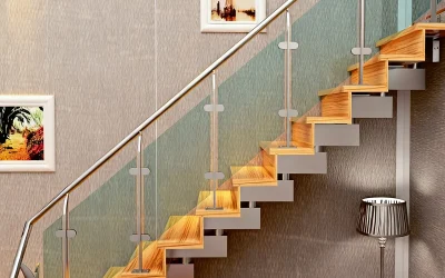 Escalier à quille unique Aaron en Angleterre