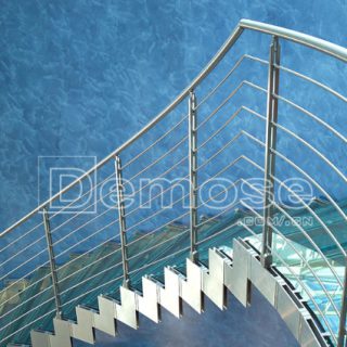stainless steel staircase handrail