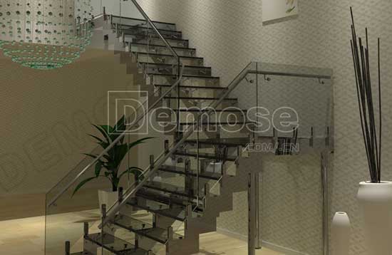 Stair railing stainless steel stair railings