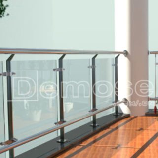 stainless steel glass railing