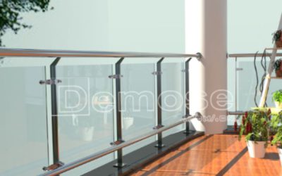 stainless steel glass railing