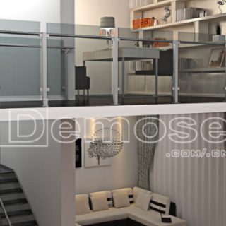 Stainless steel guardrails and glass guardrails