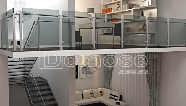 Stainless steel guardrails and glass guardrails
