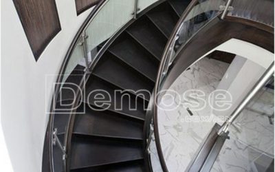 rotating staircase handrails