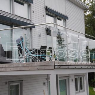 balcony glass guardrail
