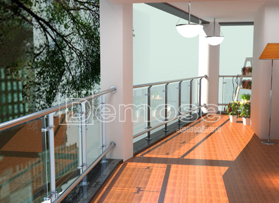 stainless steel glass railings
