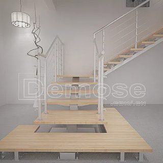 steel-wood staircase