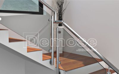 stainless steel glass railing
