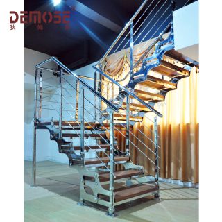 height of stainless steel staircase handrails