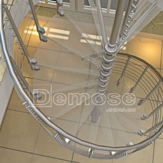 rotating staircase handrails
