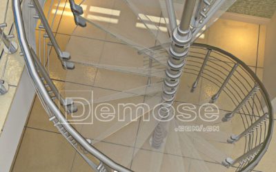 rotating staircase handrails