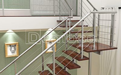 indoor steel stairs