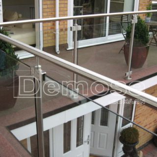 balcony glass guardrail