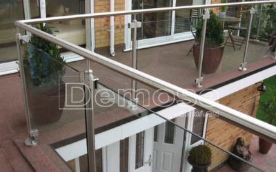 balcony glass guardrail