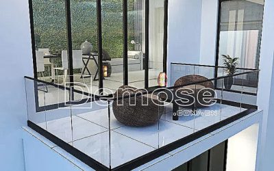 glass railing