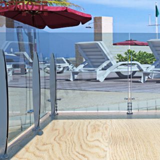 tempered glass guardrails