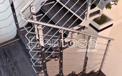 Customized stainless steel staircase handrails
