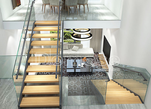 Straight stair straight stair