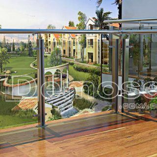 stainless steel glass railings