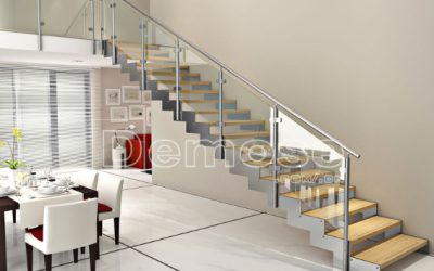 stainless steel staircase handrails