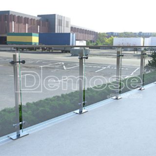 stainless steel glass railings