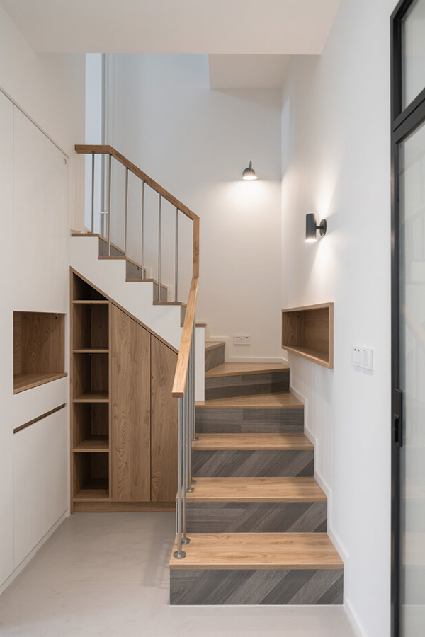 Custom Stair Designs for Small Spaces by Demose