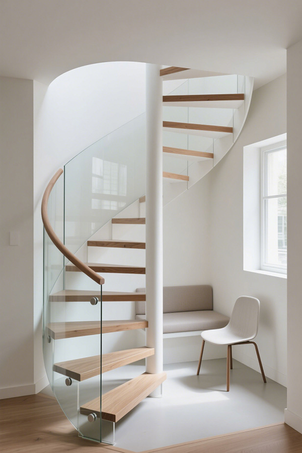 Custom Stair Designs for Small Spaces by Demose