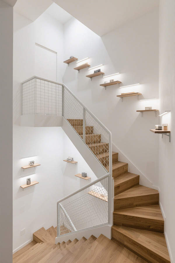 Custom Stair Designs for Small Spaces by Demose
