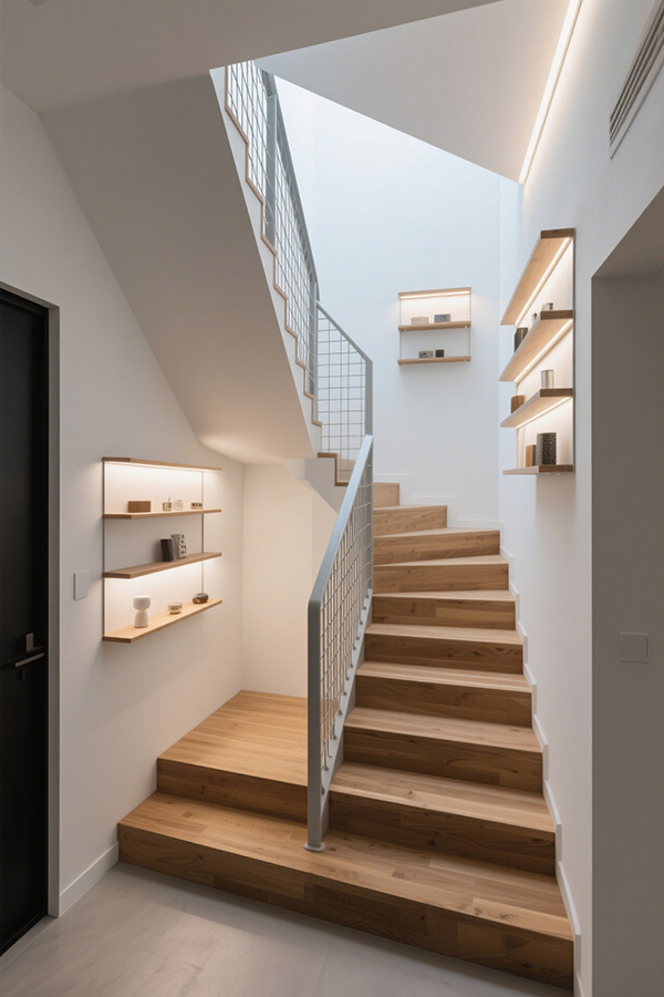 Custom Stair Designs for Small Spaces by Demose