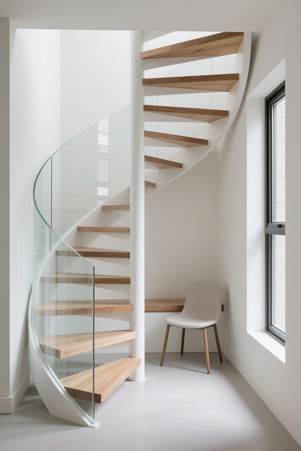 Custom Stair Designs for Small Spaces by Demose