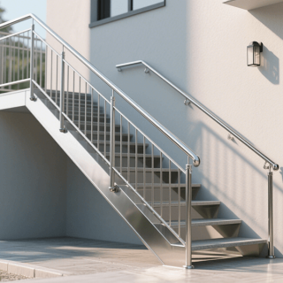Expert Outdoor Stair Railing Installation with Demose