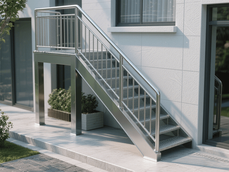Expert Outdoor Stair Railing Installation with Demose