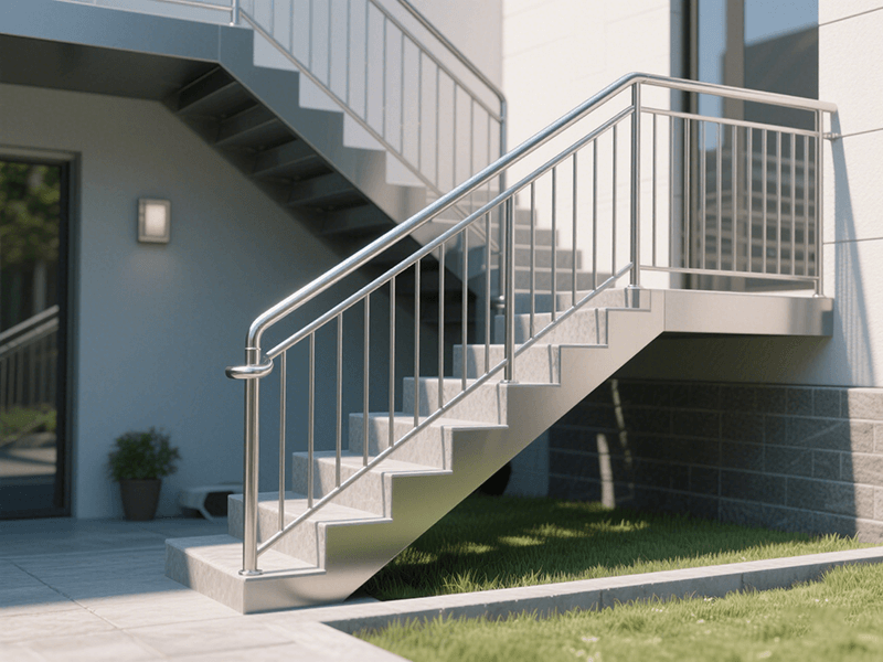 Expert Outdoor Stair Railing Installation with Demose