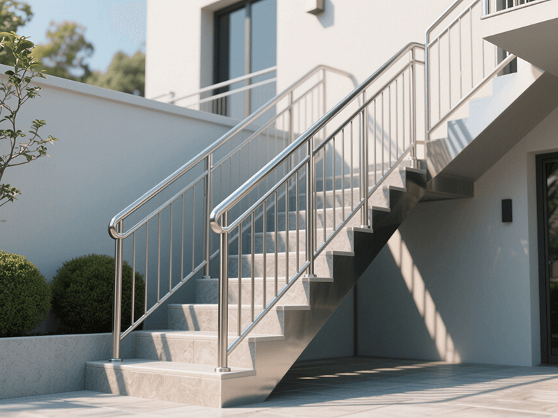Expert Outdoor Stair Railing Installation with Demose