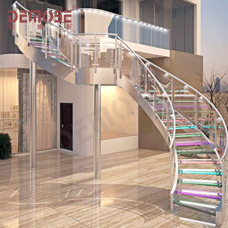 Glass Stair Railings: A Modern Touch of Elegance by Demose