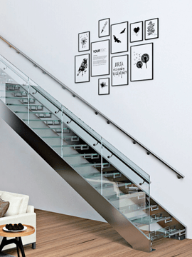 Straight stairs