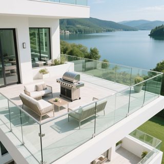 Tempered Glass Balcony Railings
