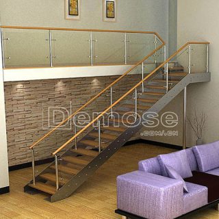 steel structure staircase railings and handrails