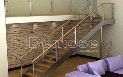 steel structure staircase railings and handrails
