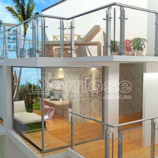 Elevate Your Space with Elegant Glass Railing