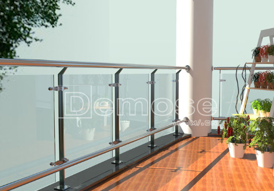 balcony glass guardrail balcony glass guardrail