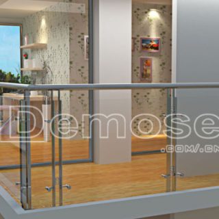 stainless steel glass railings