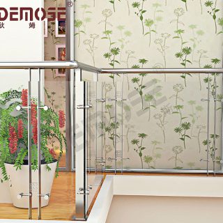 modern style balcony glass railing