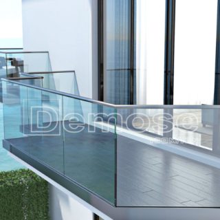 balcony glass guardrail