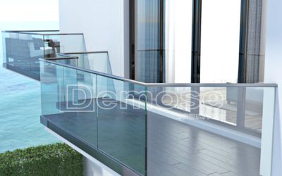 balcony glass guardrail