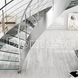 curved staircase handrails