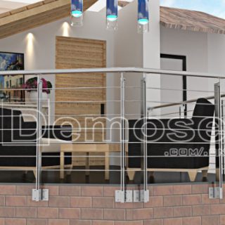 villa balcony guardrails